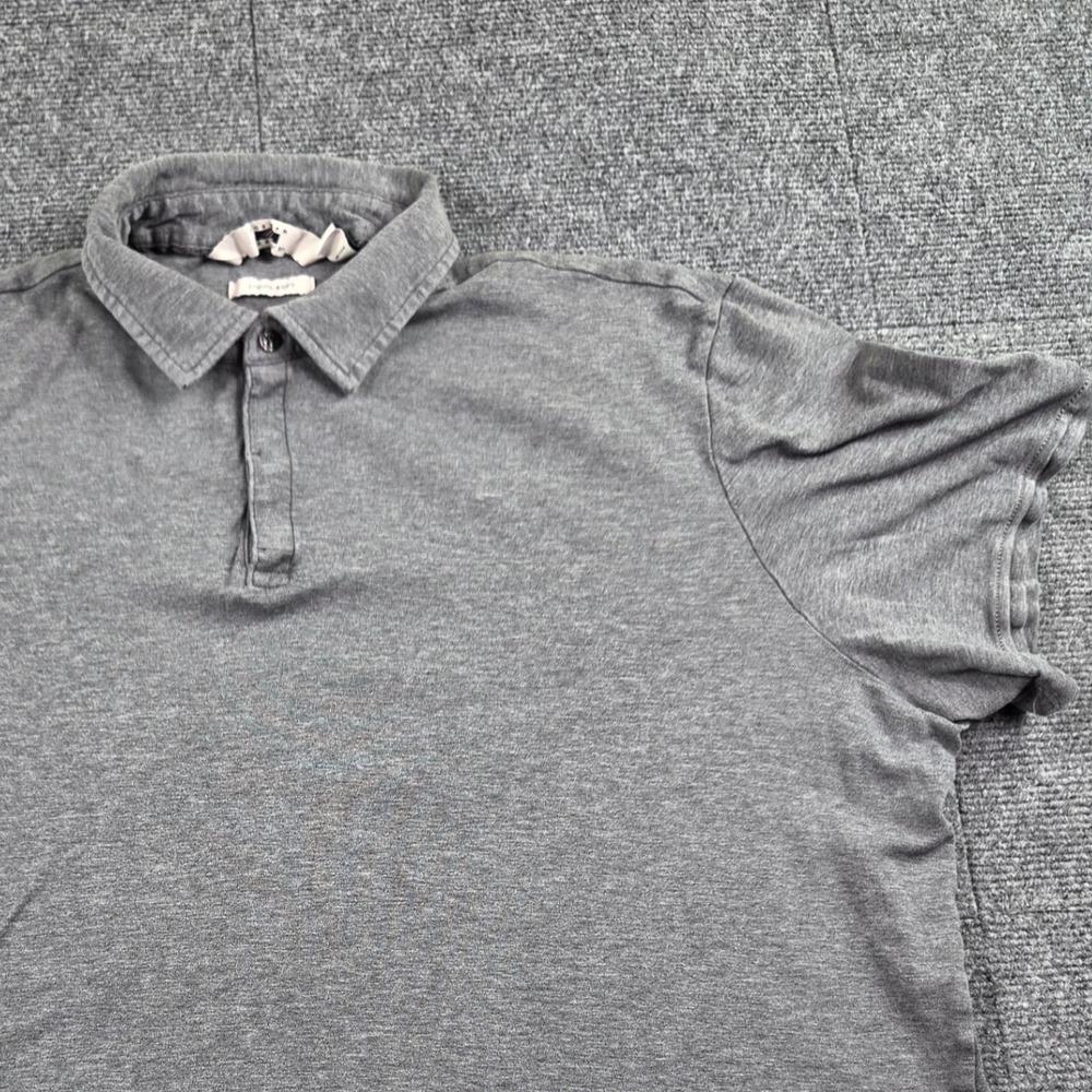 Joseph Abboud Liquid Soft Polo Shirt Mens XXL Grey Short Sleeve Casual Top
